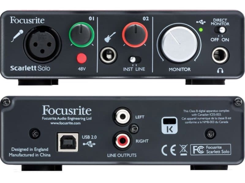 Аудиоинтерфейс Focusrite Scarlett Solo 2