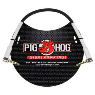 Інструментальний кутовий кабель Pig Hog PH1RR 1ft 1/4" -1/4" 8mm Instrument Cable