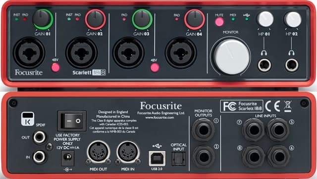 Аудиоинтерфейс Focusrite Scarlett 18i8 2