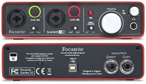 Аудио интерфейс Focusrite Scarlett 2i2 2