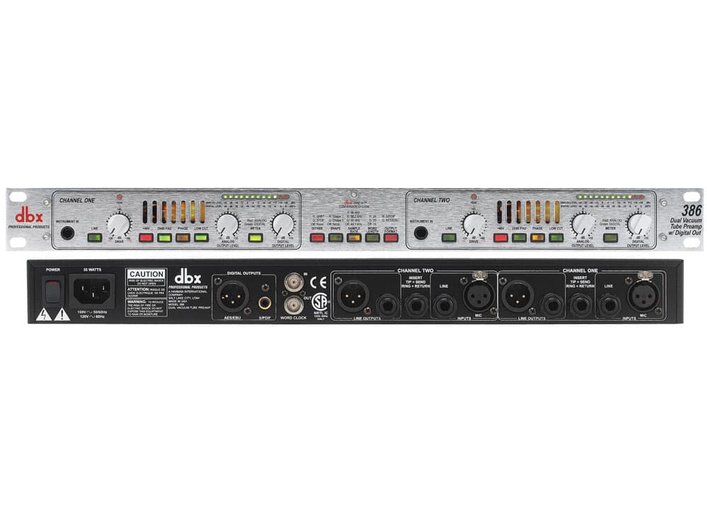Ламповий предусилювач DBX 386