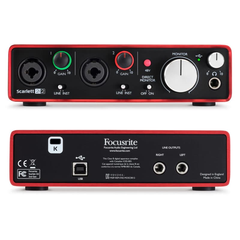 Аудиоинтерфейс Focusrite Scarlett 2i2 Gen. 2 2
