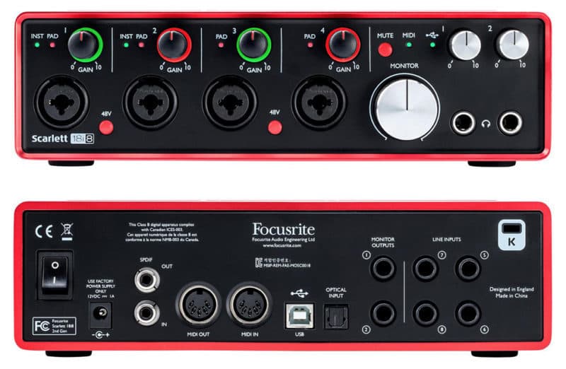Аудиоинтерфейс Focusrite Scarlett 18i8 Gen. 2 2