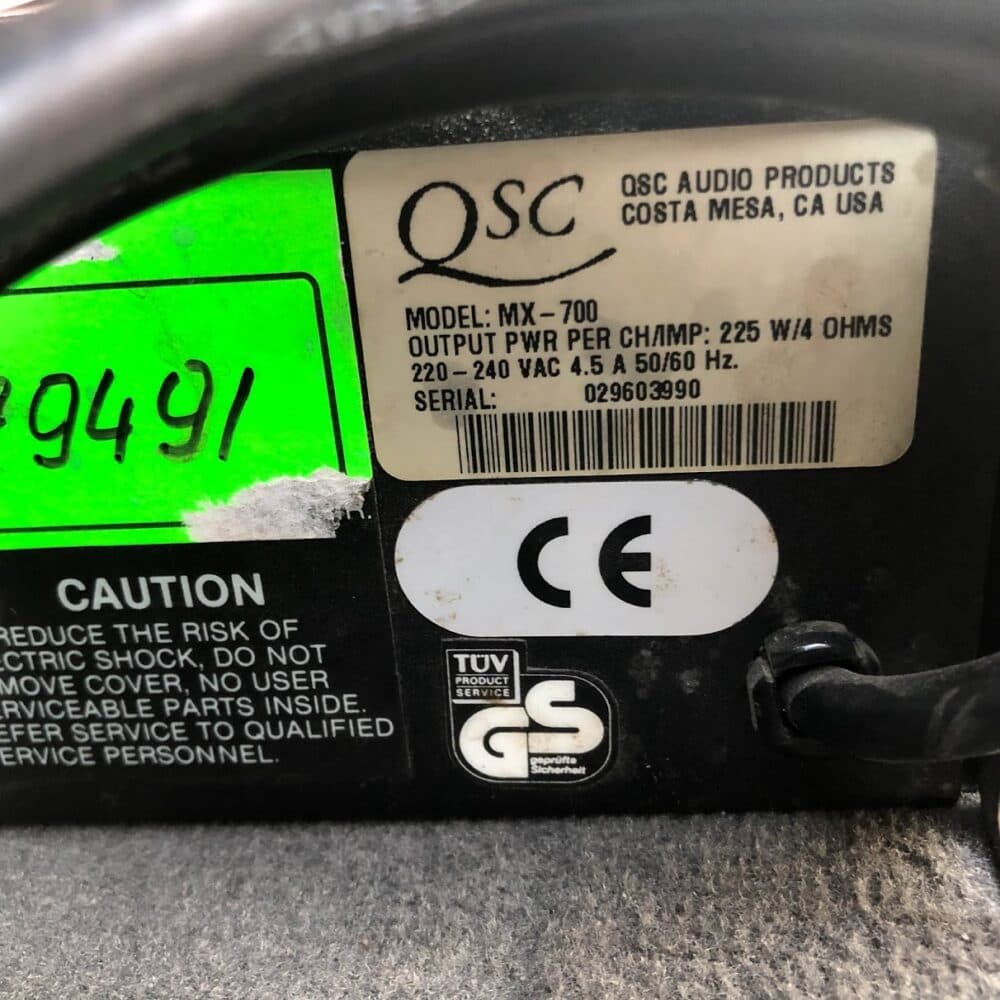 Усилитель QSC MX 700 4