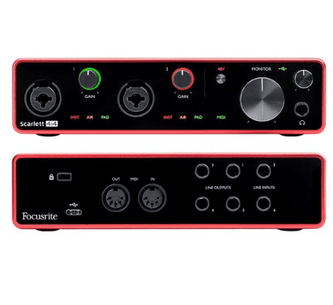 Аудиоинтерфейс Focusrite Scarlett 4i4 3rd gen 2