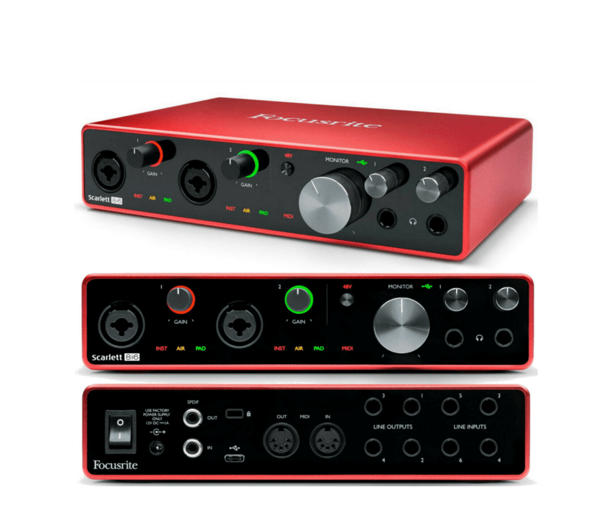 Аудиоинтерфейс Focusrite Scarlett 8i6 3rd Gen 2