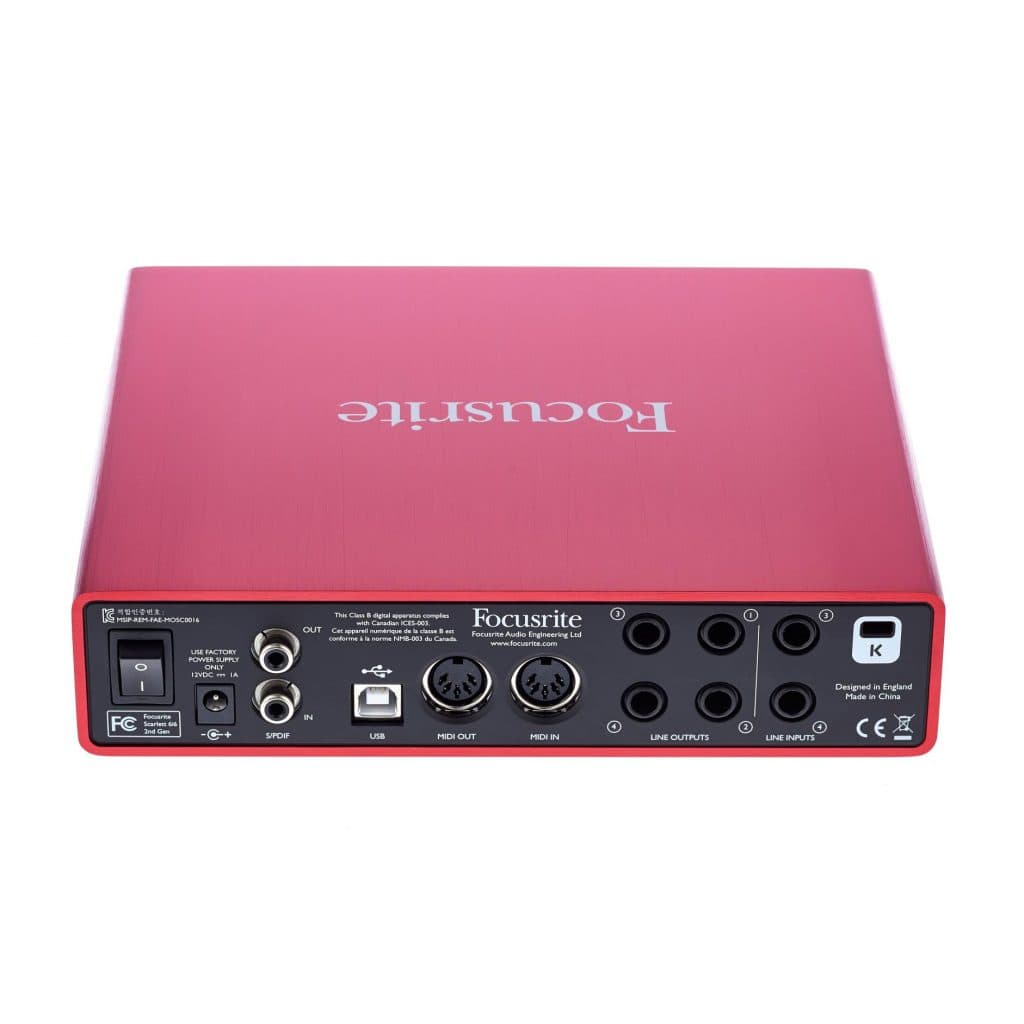Аудиоинтерфейс Focusrite Scarlett 6i6 Gen. 2 2