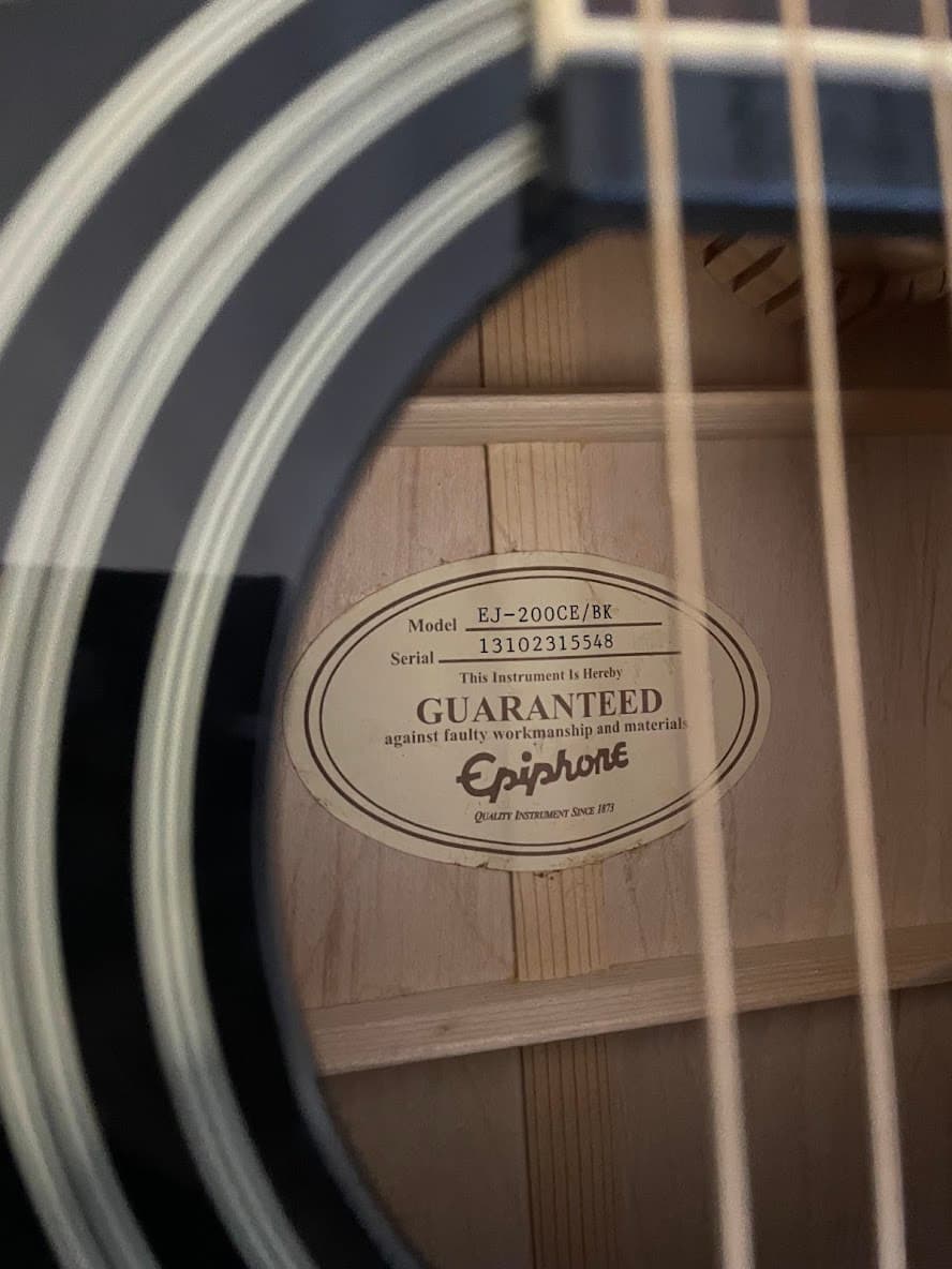 Електро-акустична гітара Epiphone EJ-200Ce Bk Gld 9