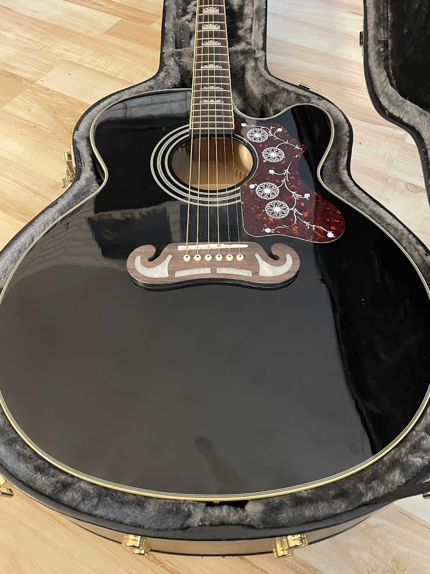 Електро-акустична гітара Epiphone EJ-200Ce Bk Gld 8
