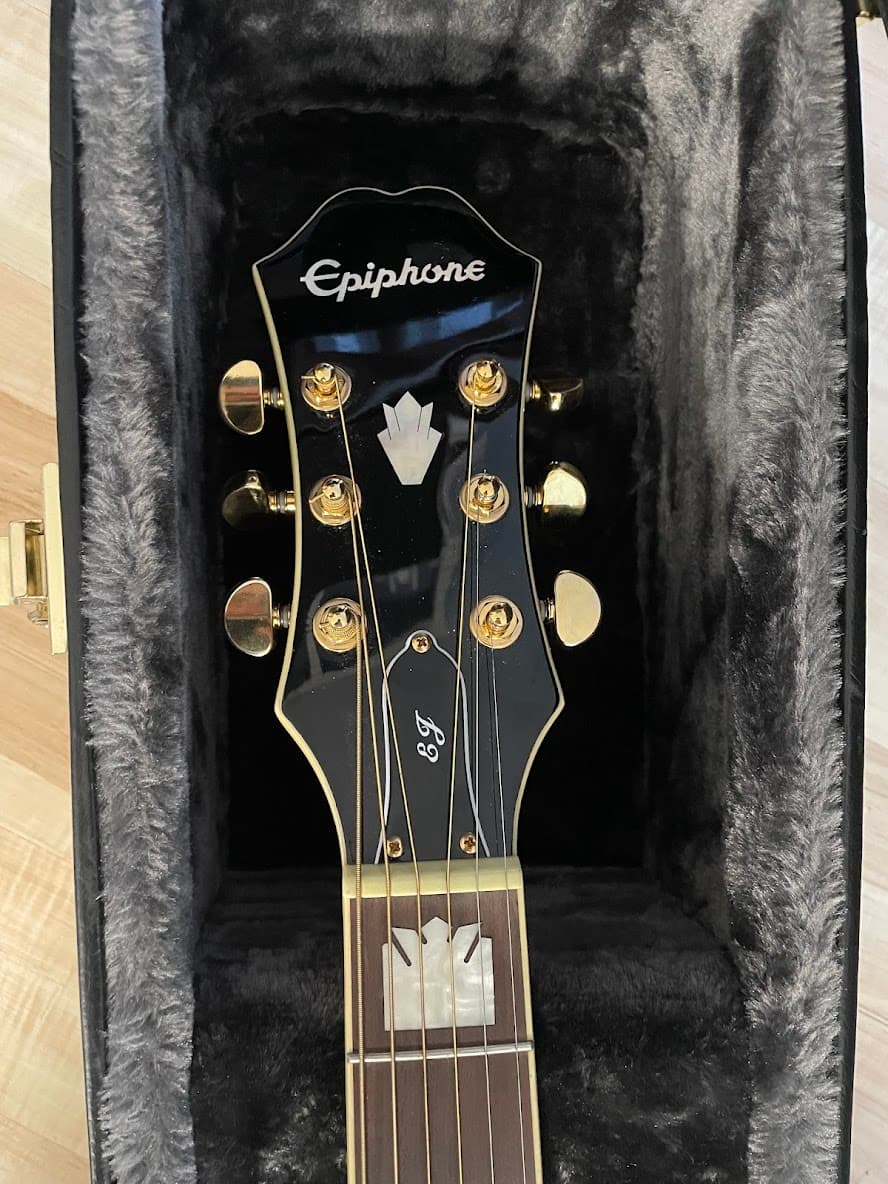 Електро-акустична гітара Epiphone EJ-200Ce Bk Gld 7
