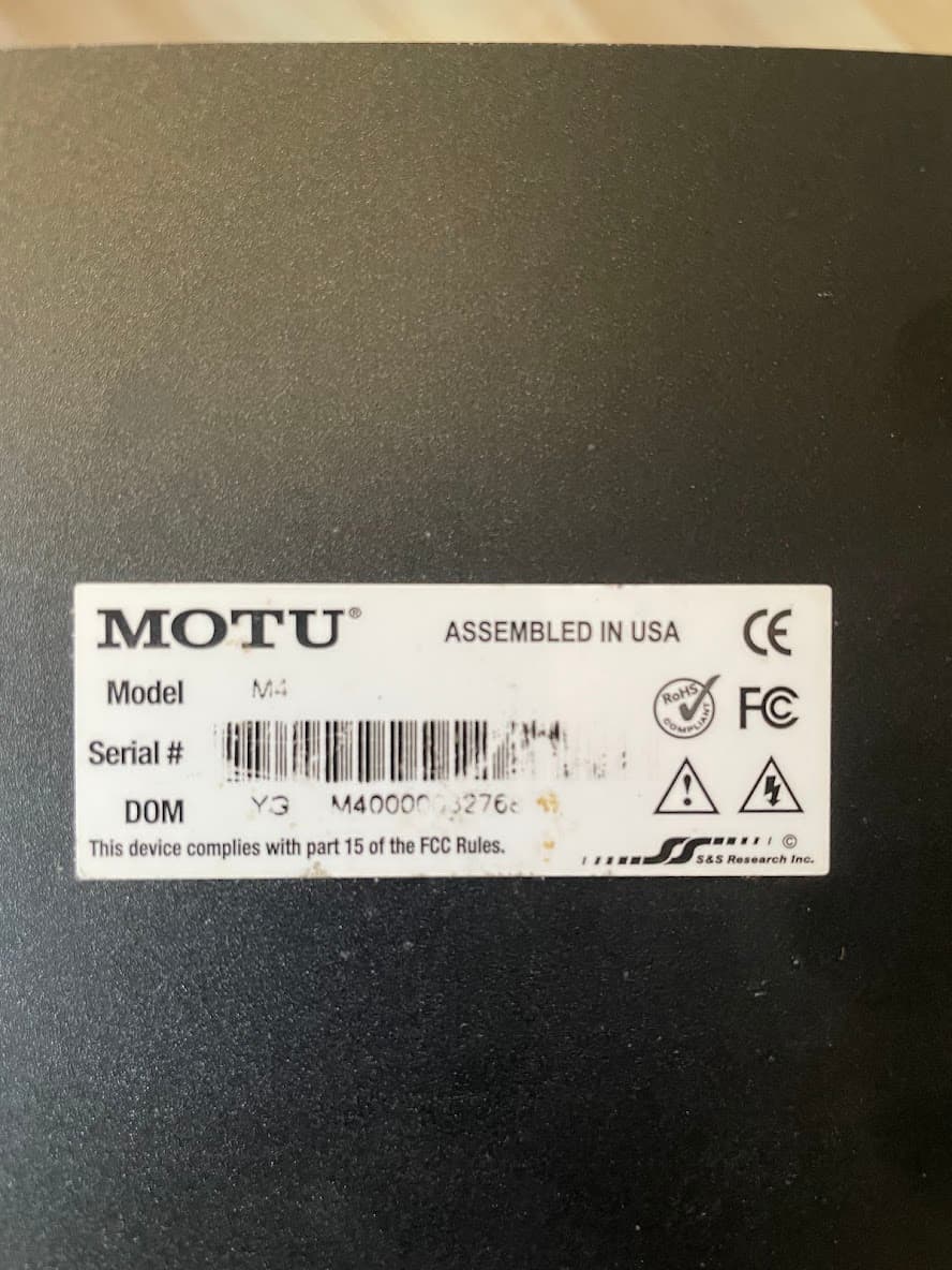 Аудиоинтерфейс MOTU M4 3
