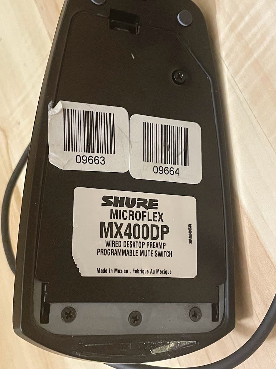 Микрофон настольный Shure MX400DP/MX405 2